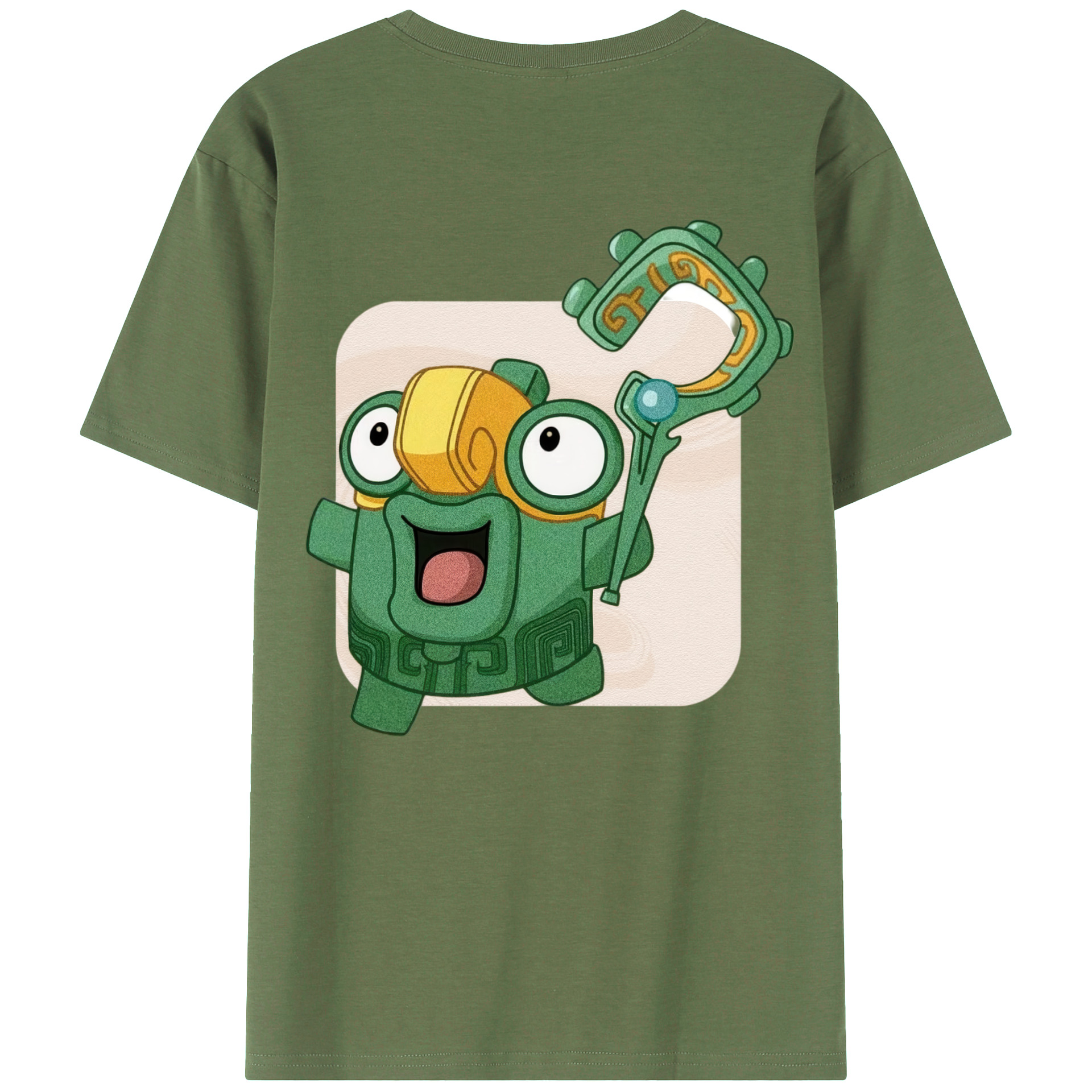 （画像用） Ne Zha 2 ナタ 魔童の大暴れ 綿100％ メンズ半袖Tシャツ（バックプリント） 通気性